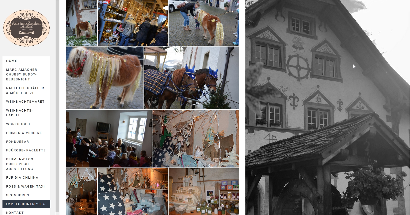 weihnachtsmarkt auf dem lande