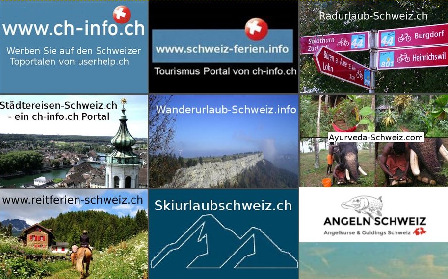 Mehrmals Seite 1 mit Seo Tourismus Schweiz